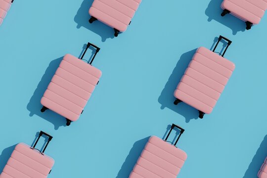 Abstract Luggage Pattern Background.