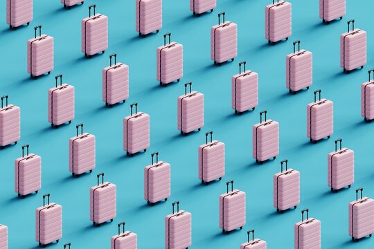Abstract Luggage Pattern Background.