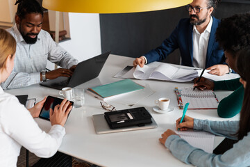 Team Working Together In The Office