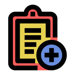 Obraz premium Add Assignment Filled flat icon