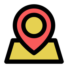 Location Filled flat icon