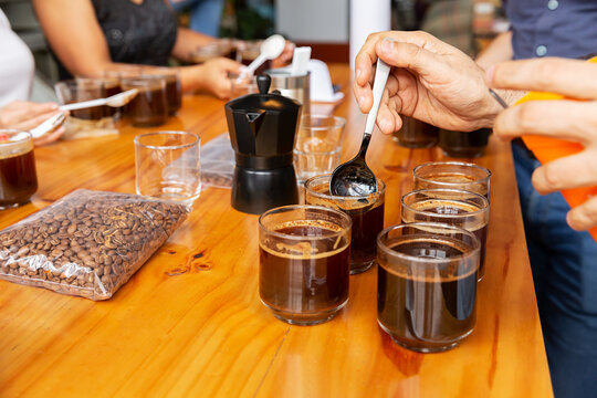 Prepeparation of Colombian coffee