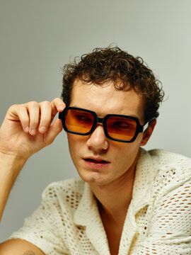 Fresh vintage eyewear portrait