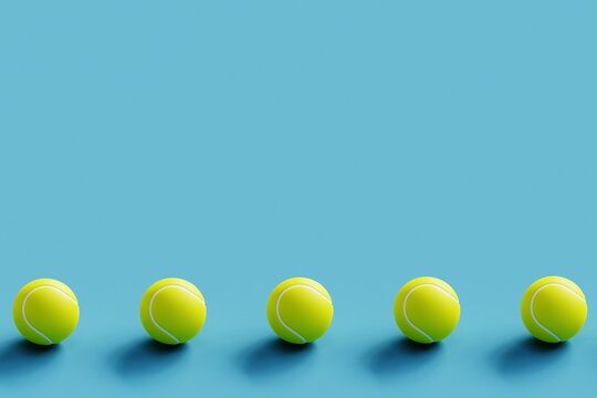 3d Balls Tennis seamless pattern design