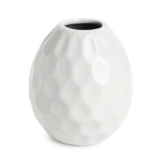 Ceramic vase isolated on white background