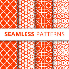 Set draw simple islamic patterns for your fabric and textile