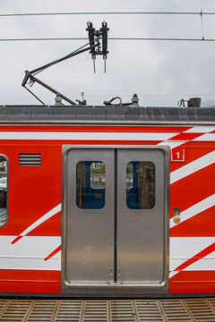 doors of a local train in Japan
