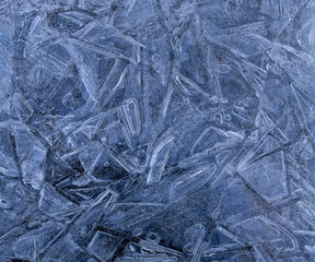 Ice Patterns, Detail, Eldorado State Park, CO.