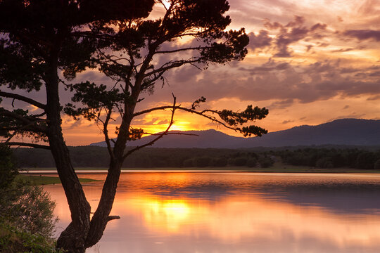 Embalse de la Cuerda del Pozo, Landschaft