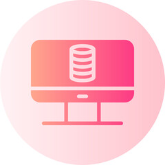 database management gradient icon
