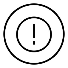 Alert Circular line icon