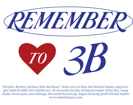 typography | remember to 3B