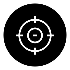Target Circular glyph icon