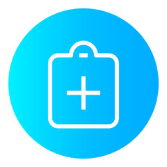 Add Assignment Circular gradient icon