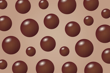 Chocolate balls background