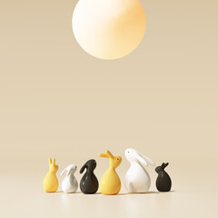 토끼해, 신년배경 © LHG