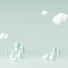 토끼해, 신년배경 © LHG