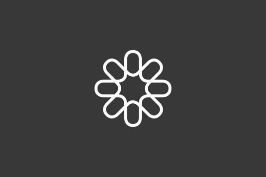 Illustration vector graphic of round abstract geometric