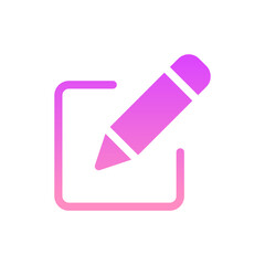 edit flat gradient icon