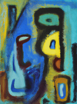 An Abstract Painting; A Composition Of Curves.