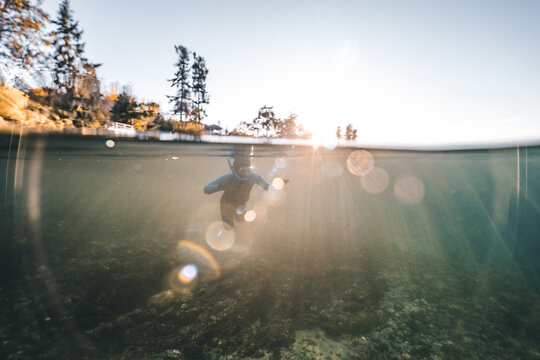 snorkeling in cold water 