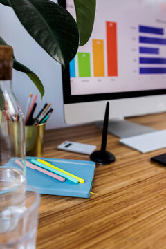 Office desk closeup