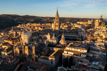 Fototapeta na wymiar The Primate Cathedral of Saint Mary - Toledo, Spain