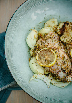 Chicken with lemon and za'atar