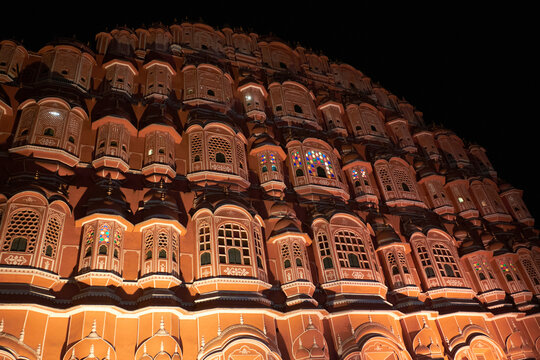 Jaipur Wind Palace at night
