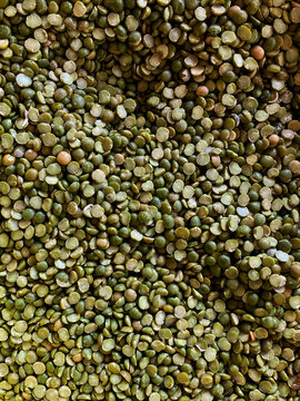 closeup split peas
