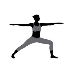 Obraz na płótnie Canvas Yoga Sport character
