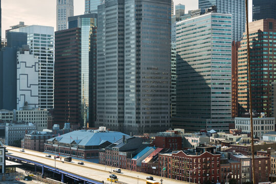 Lower Manhattan and the FDR elevated roadway