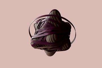 abstract form with cloth