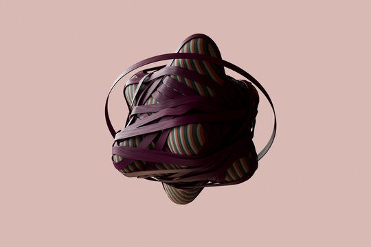 abstract form with cloth