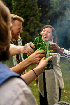 Friends Having Barbecue Party 