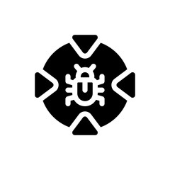 bug glyph icon