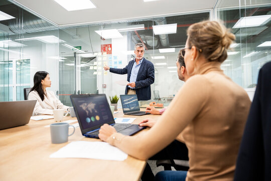 Businesspeople During Important Meeting
