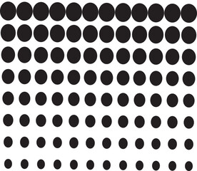 black and white circles