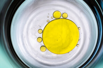 Abstract Particles in water solution