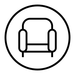 Furniture Circular line icon