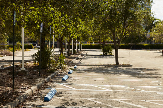 abandoned parking lot
