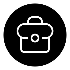 Bag Circular glyph icon