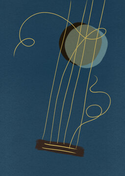 Playful Broken Guitar Strings