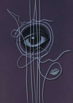 Purple Haze Guitar Music Poster