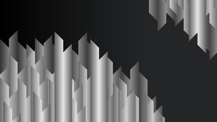 Gray abstract gradient HD background with lines. Clip art illustration.