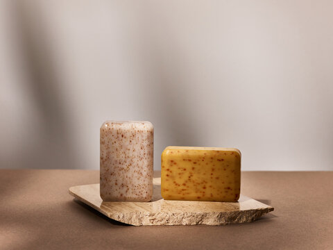 Eco exfoliant soap bars