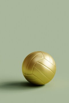 3d Gold Volley Balls seamless pattern design