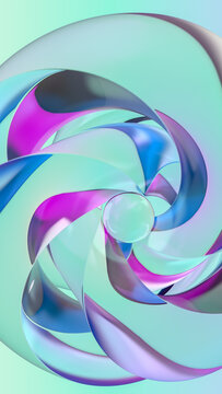 Transparent bright vortex.