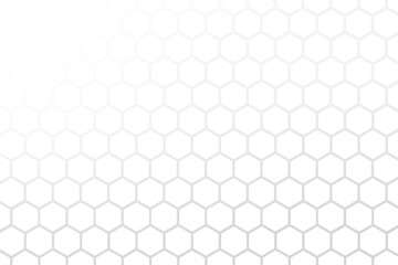 Abstract background honeycomb white and grey. Embossed Hexagon, light and shadow