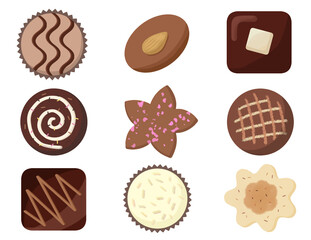 valentines day chocolate illustration